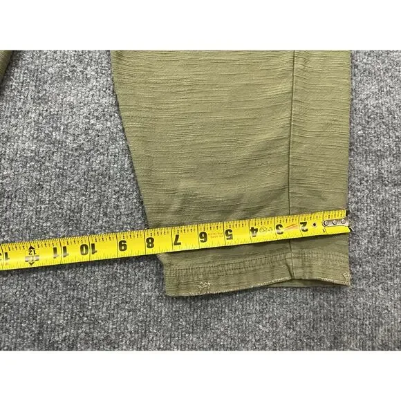 Free People Bay To Breakers Cargo Pants S Harem Lagenlook Boho Baggy Pine Green - Picture 14 of 16